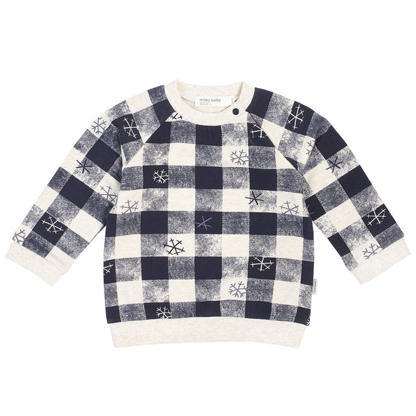 Snow Flake Plaid Sweater