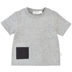 Ultra Comfy Heather Gray T-Shirt with Contrasting Pocket