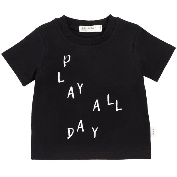 Play All Day T-Shirt, Black