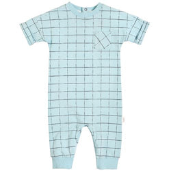 Blue Skies Striped Baby Romper