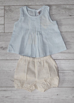 Baby Girls Linen Outfit