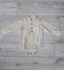 Boy Linen Onesie