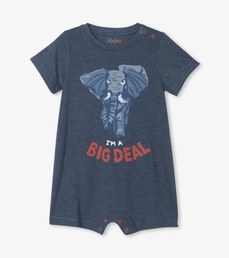 Safari Elephant Baby Romper