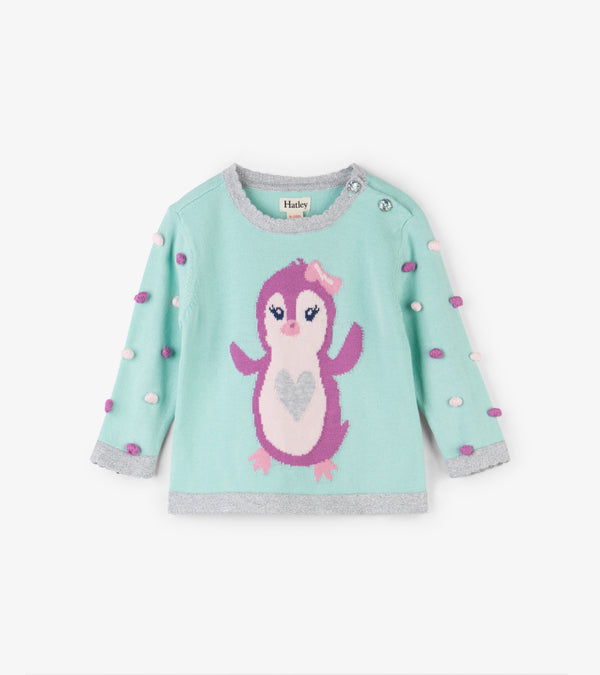 Penguin Pompom Girls Sweater