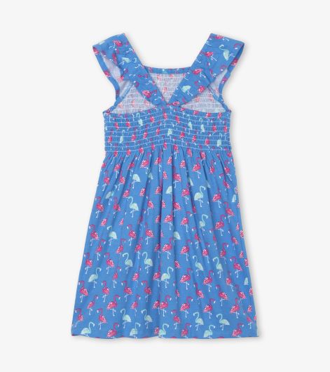 Fancy Flamingos Smocked Dress