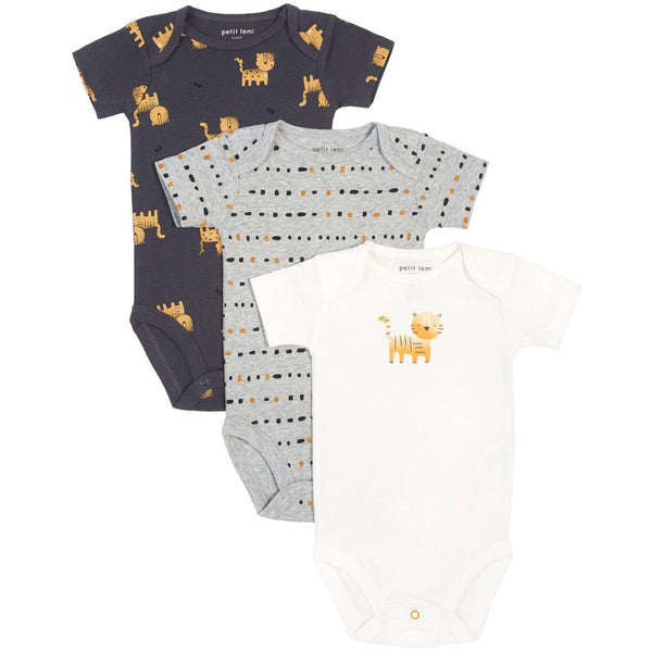 Tiny Tiger Cub Onesie 3-pack
