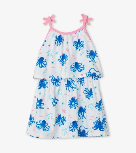 Pretty Octopuses Baby Layered Dress