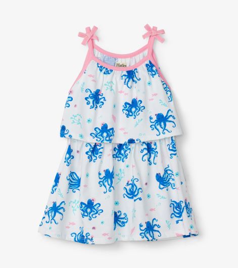 Pretty Octopuses Baby Layered Dress