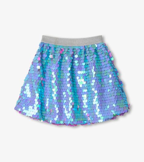 Opalescent Purple Sequin Skirt