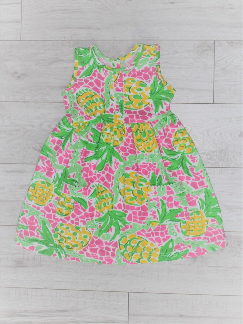 Pina Colada Pom Pom Dress with Pockets