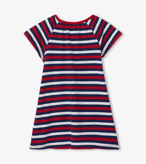 Nautical Stripe Tee Shirt Dress